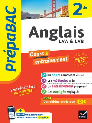 cover image of Prépabac Anglais 2de
